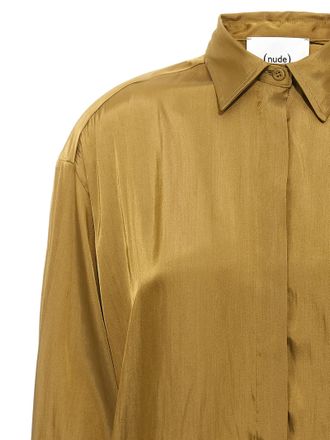 Nude Polyester Womens Blouse