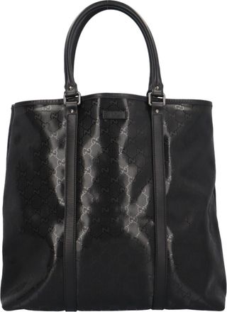 Gucci Black Pvc Tote Bag (Pre-Owned)