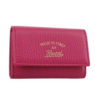 Gucci Pre-owned Accessories, female, Pink, Size: ONE SIZE Pre-owned Leather Key Case