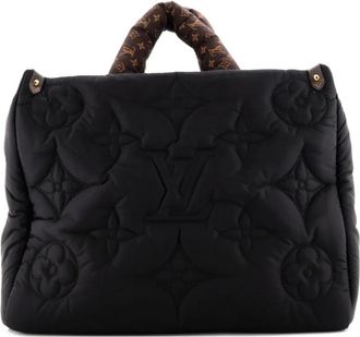Louis Vuitton Pillow OnTheGo Tote Monogram Quilted Econyl Nylon MM satchel - Zwart