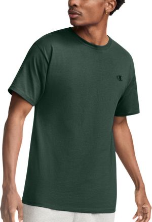 Champion Mens Classic Jersey T-Shirt, Dark Green, XXL