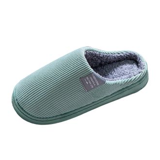 Generic women Men Plush Soft Slippers Winter Warm Slip On House Shoes Anti Skid Indoor Outdoor House Slippers Closed Toe Women Memory Foam Bedroom Shoes Winte