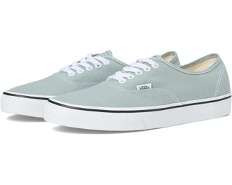 Vans Mens Vans Authentic Sneaker Theory Pure Gray Canvas Lifestyle Shoes HAWK1392