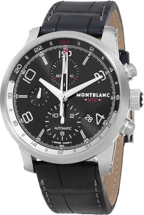 Montblanc Timewalker UTC Chronograph Automatic Black Dial Mens Watch 107336