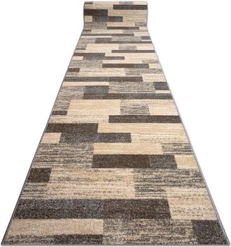 RugsX Rugsx - Runner karmel Deski boards grey caramel 120cm beige 120x160 cm