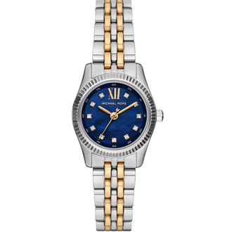 Michael Kors MK4865 Lexington Blauwe Wijzerplaat Dames Twee-Tonige Horloge