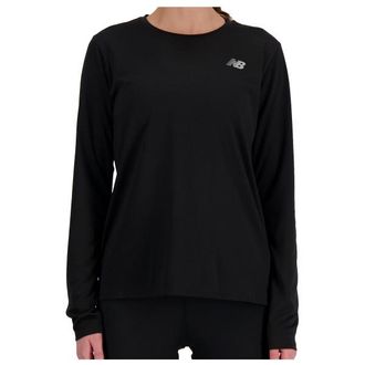 New Balance Sport Essentials L/S Laufshirt f&uuml;r Damen | schwarz