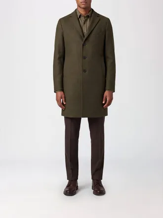 Harris Wharf London Cappotto corto monopetto in 100% lana vergine con rever