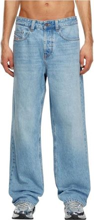 Diesel Loose Fit Straight Leg Denim Jeans - Heren - Regular Fit Jeans - Blauw - W33 - Denim - Jeans