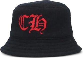 Chrome Hearts Vissershoed met borduurwerk - Zwart