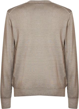 Etro Mens Wool Sweater Two-Tone Mud