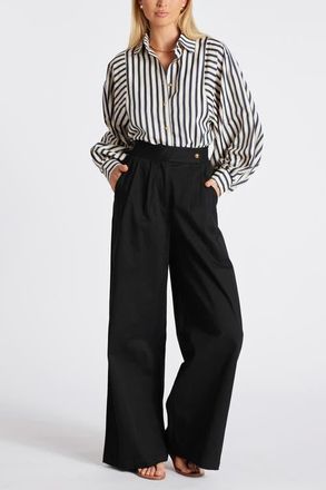 Bishop + Young Alessandro Wide Leg Pant in Black at Nordstrom, Size X-Small
