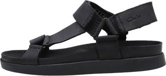 Clarks Mens Sunder Range Sandal, Black (Black Leather), 44.5 EU