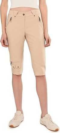 Jamie Sadock 24.5 Elegante Knee Capri Womens Clothing Creme Brulee : 10 24.5, Polyester/Spandex