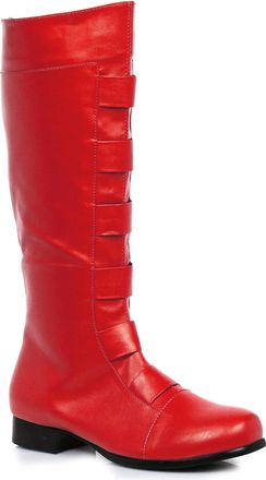 Ellie Shoes Ellie Boys Adult Red Superhero Boots Large