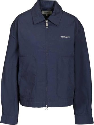 Carhartt Work in Progress Postal Jacket - Dames - Zomerjassen - Blauw - L - Katoen - Jassen