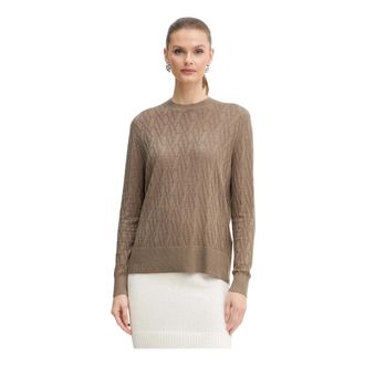 A|X Armani Exchange Dames, Truien, Bruin, Maat: S Katoen