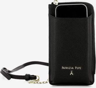 Patrizia Pepe Custodia per cellulare in pelle nera