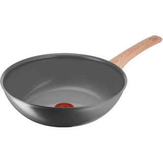 Lagostina Lagostina Vivissima, Wok Antiaderente 28 cm con Manico Lungo, Rivestimento in Ceramica, Riscaldamento Rapido e Cottura Uniforme, Adatto a Tutte le