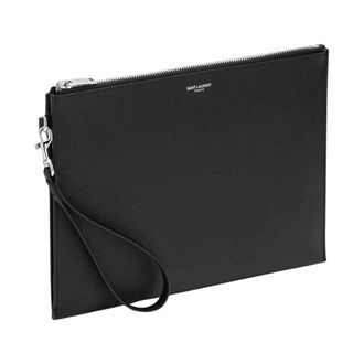 Saint Laurent Bags, male, Black, Size: ONE SIZE Zipped Tablet Holder
