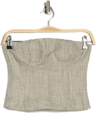 TWP Jillian Bustier Top in Light Heather Grey at Nordstrom Rack, Size 00