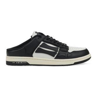 Amiri Black/White Skel Top Low Slip On