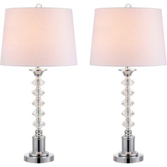 Jonathan Y Designs Kinsley 28 Crystal LED Table Lamp, Clear/Chrome at Nordstrom