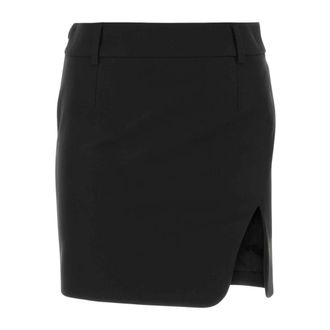 Off-white Tech Drill Mini Skirt - female - Off White - Short Skirts - Black - S - Skirts