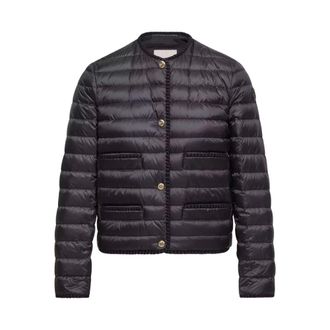 Moncler Dames, Jassen, Blauw, Maat: L Zijde