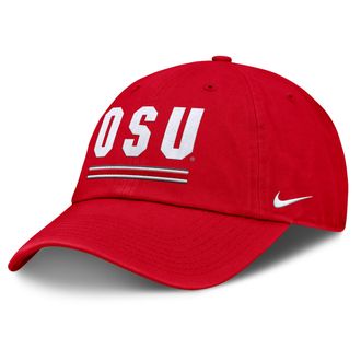 Nike Ohio State Primetime Campus Club Nike Mens College Adjustable Hat in Red | NC0165NOH-2GH