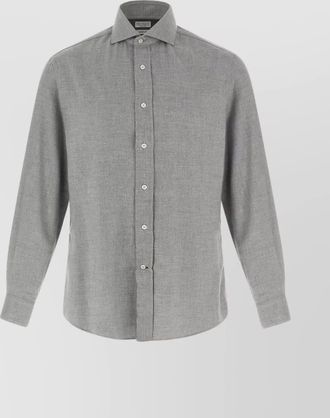 Brunello Cucinelli long sleeve button-down collar cotton shirt