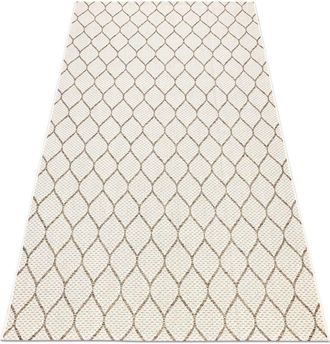 RugsX Rugsx - Carpet sisal boho 46211061 Trellis beige beige 80x150 cm