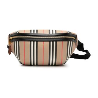 Burberry Pre-owned Belt Bags, female, Brown, Size: ONE SIZE Pre-owned Striped Belt Bag