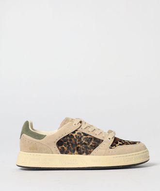 Premiata Sneakers Quinn Premiata in camoscio e cavallino animalier