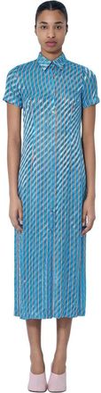 Dries Van Noten Mujer, Vestidos, Azul, Talla: S
