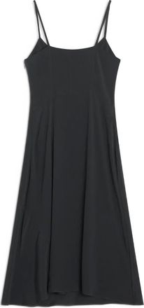 Maison Kitsuné spaghetti-strap midi dress - Black