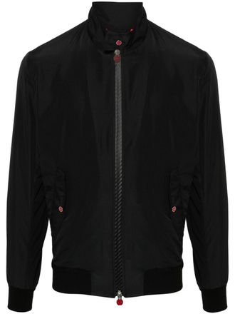 Kiton Bomberjack met rits - Zwart