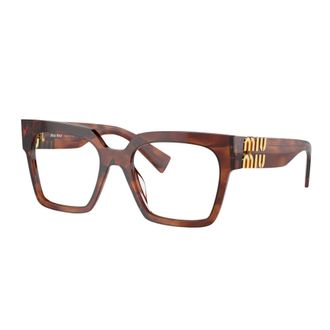 Miu Miu Glasses, unisex, Brown, Size: 50 MM Mu04Uv Optical Frame