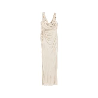 Versace Ruched Maxi Dress