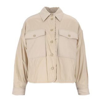 Max Mara Imbottito corto Sughero - Dames - Jassen - Beige - Maat: M Katoen
