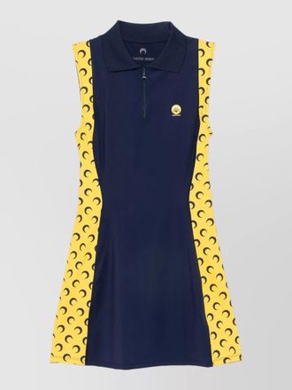 Marine Serre athleisure polo dress moon panel design