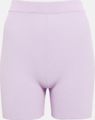 Jacquemus Le Short Arancia knit biker shorts