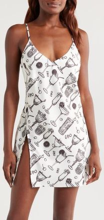 Kilo Brava Satin Mini Slip in Winter Cocktails at Nordstrom, Size Xx-Large