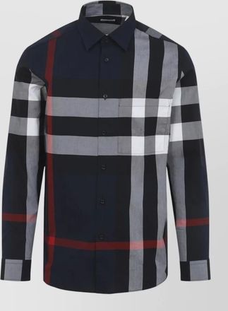 Burberry summerton check cotton shirt long sleeves