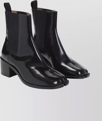 Maison Margiela patent leather ankle chelsea boots
