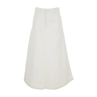 Ami Denim Skirts, female, White, Size: M Long Skirt