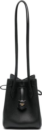 Fendi small Origami leather bag - women - Calf Leather - OS - Black