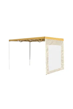 Regalos Miguel Regalos Miguel - Laterales Individuales Carpas Plegables - Lateral Con Ventana 2 Metros Master - Crema