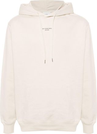 Drôle de Monsieur Le Hoodie Slogan Classique top - men - Cotton - M - Neutrals