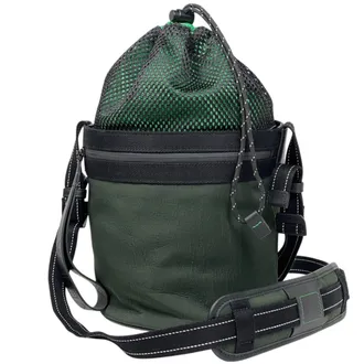 Bottega Veneta Black Green Nylon Messenger Bag (Pre-Owned)